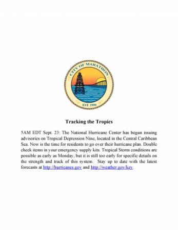 Tracking the Tropics Post # 2