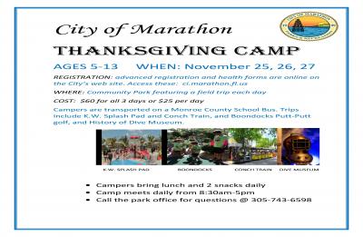 Thanksgiving Camp Flyer