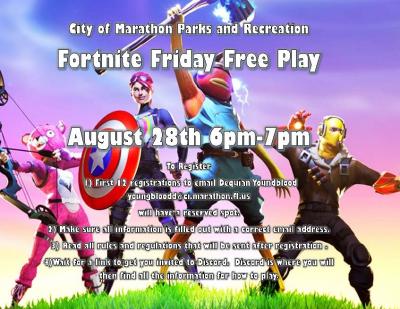 Fortnite Friday 8.28.20 Flyer 