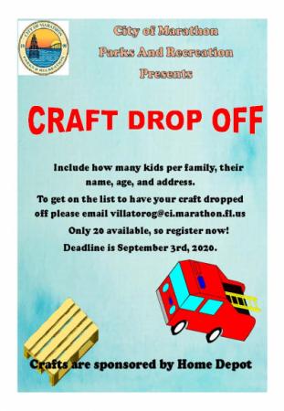 Free Craft Drop Off Flyer