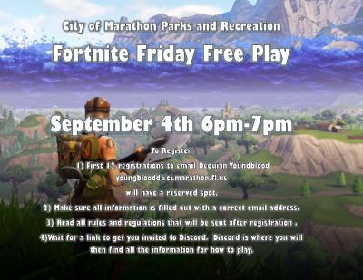 Fortnite Friday 9/4 Flyer