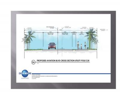 Concept image of proposed Aviation Bike Trail Improvements