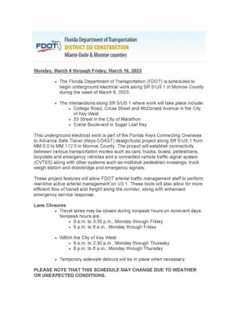 FDOT Notice 