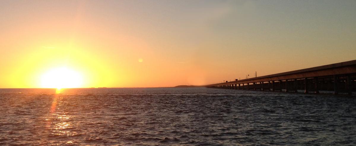 Sunset at the Seven-Mile Bridge