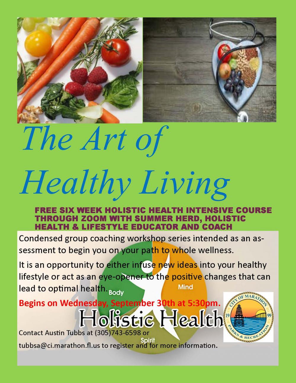 The Art of Healthy Living Program Marathon, Florida