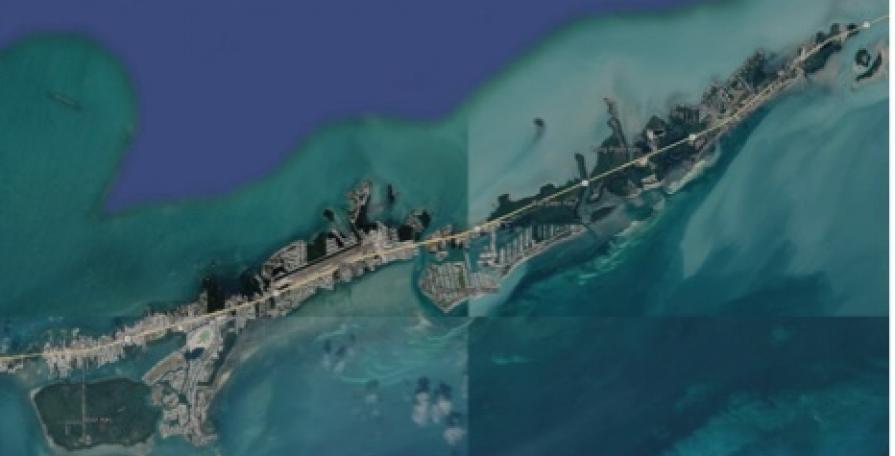 Marathon aerial view map